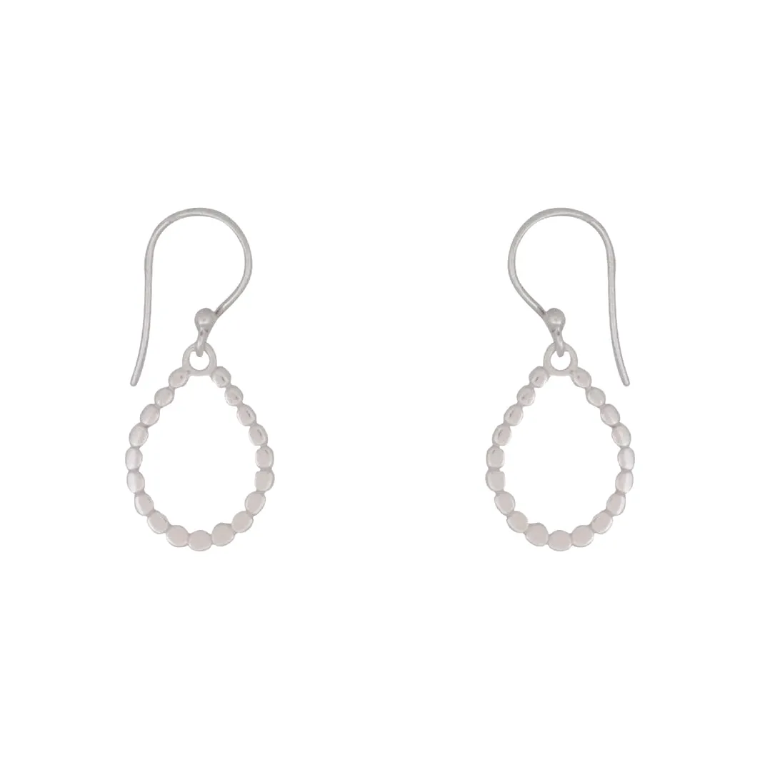 Sun Disc Hoop Earrings - Short