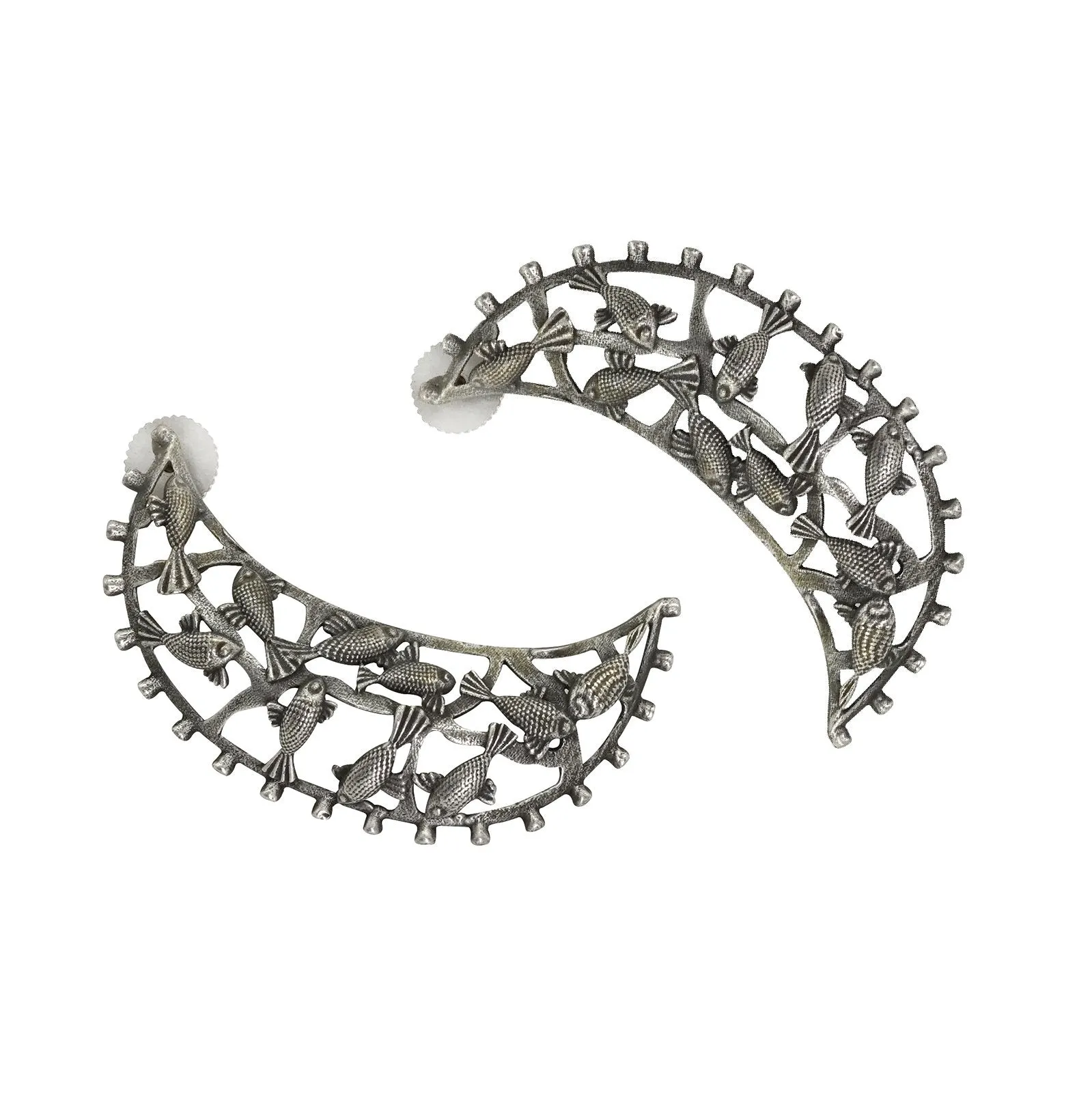 Teejh Vasudha Silver Oxidised Earrings