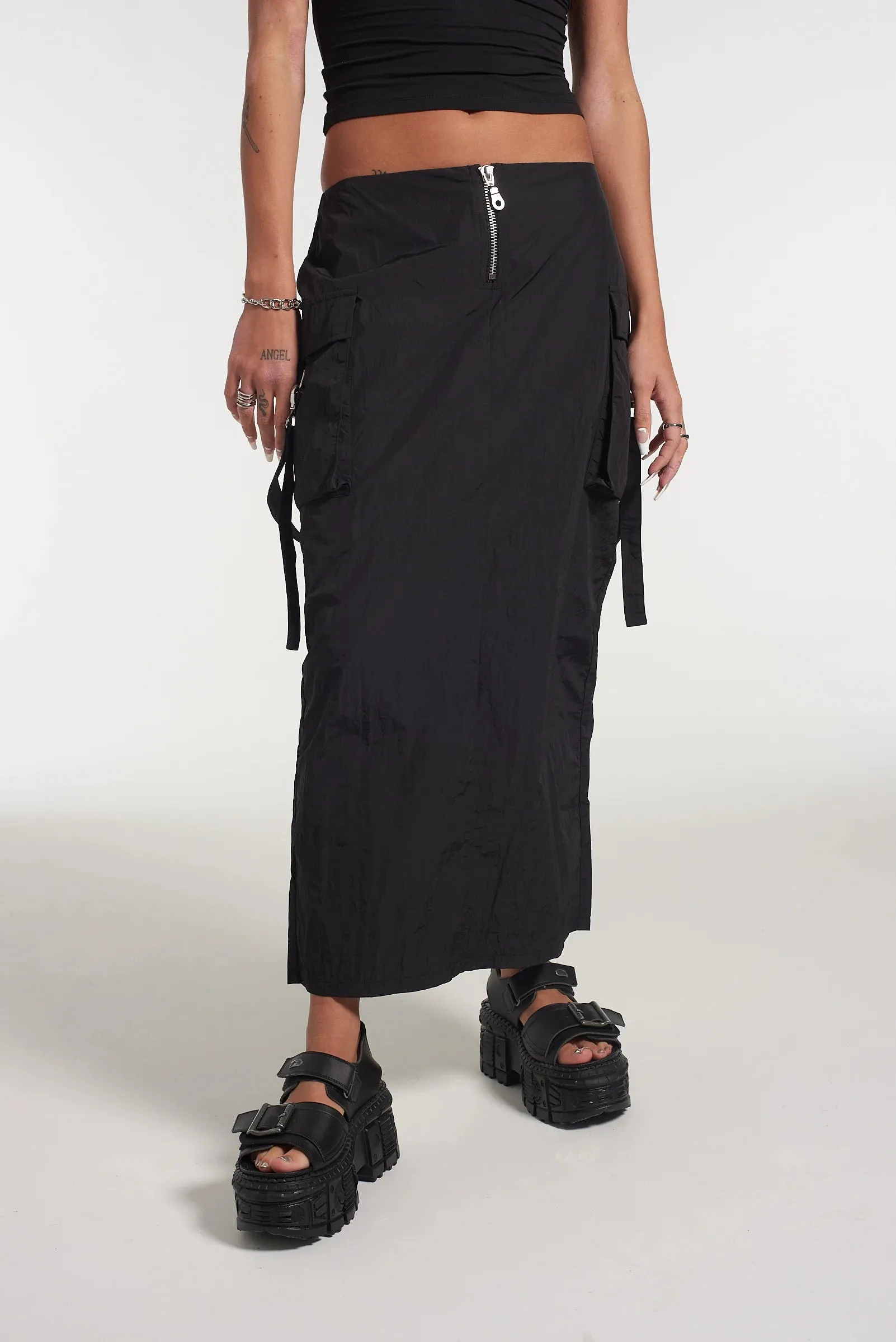 The Ragged Priest Aura Parachute Maxi Skirt