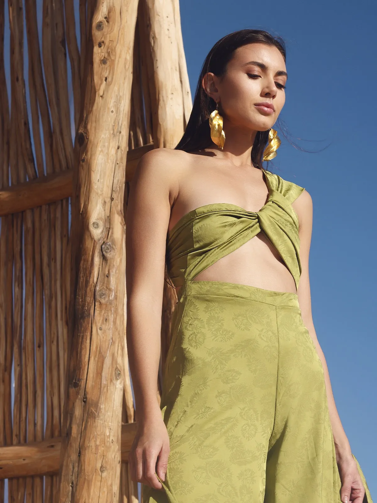 Zeen Vert Nafi Jumpsuit